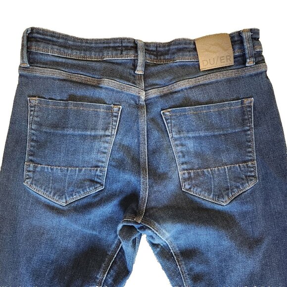 DU/ER Stay Dry Slim Fit Jeans Mens 32X30 Performance Organic Cotton Stretch - Picture 4 of 9
